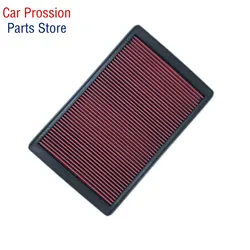 Replacement Panel Sport Air Filter for Mitsubishi Pajero 3 4 Shogun Montero V6 2000-2017 Washable High Flow Air Filter