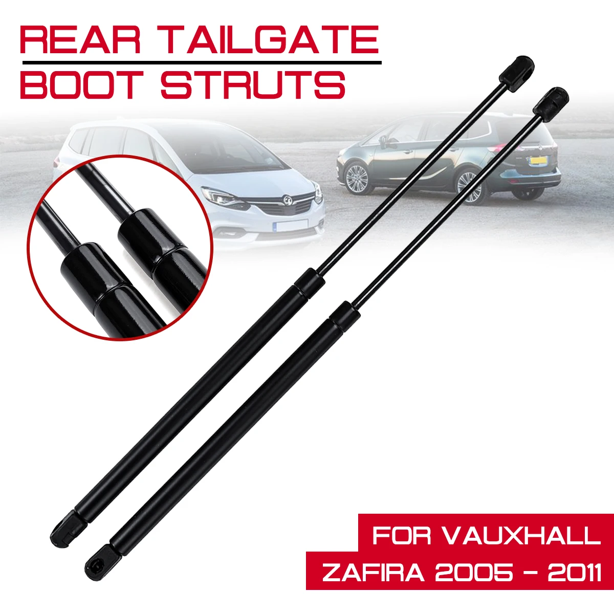 For Vauxhall Zafira 2005 2006 2007 2008 2009 2010 2011 Rear Trunk Support Hydraulic Rod Strut Spring Bars Shock Bracket