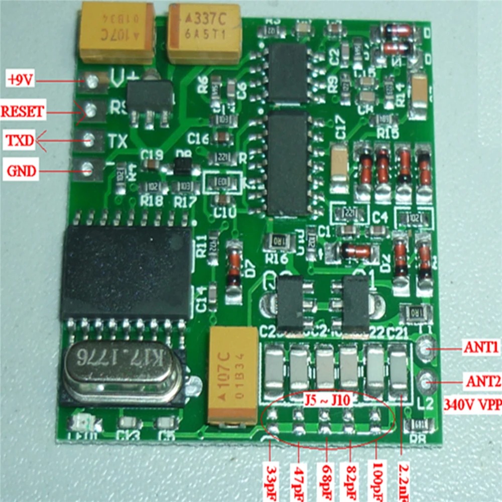 134.2K AGV RFID Long Distance Animal Tag Reader Module TTL FDX-B ISO11784/85 Card Reader Module Read EM4305 Hitag EM1001 TK4100