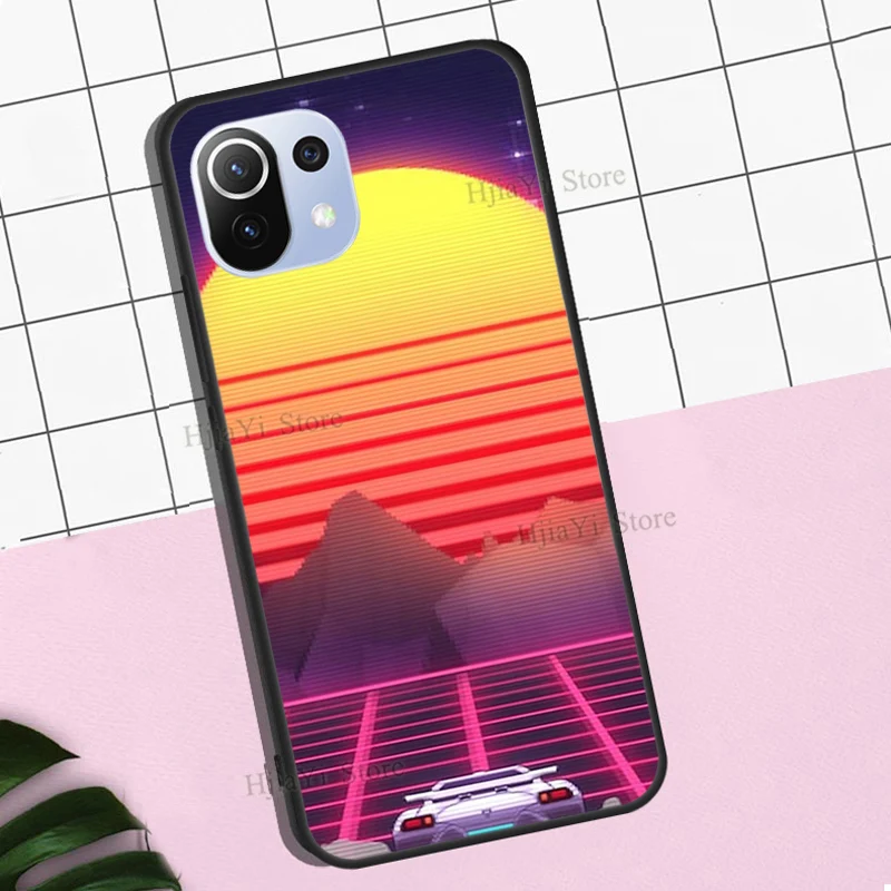 Vaporwave 80's Retro Neon Synthwave For POCO X3 Pro F3 F2 M3 Pro Case For Xiaomi Mi 11 Ultra Mi 9 10 Lite Mi 10T 9T Pro Coque