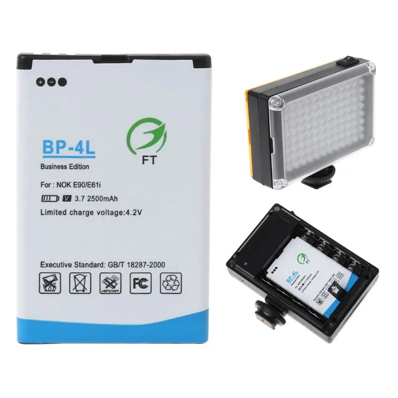 2025 New 2500mah BP-4L Replacement Li-ion Battery For 96/112 LED Camera Video Light