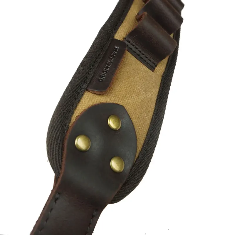 Leather Rifle Sling Shoulder Padding Tactical Strap And Shotgun Gun Buttstock Ammo Shell Holder For 5pcs 12 Gauge