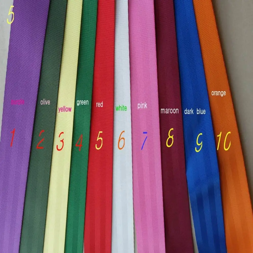 20 Meters Roll Seat Belt Webbing Safety Strap purple Color 4.8cm Wide 5 Bars
