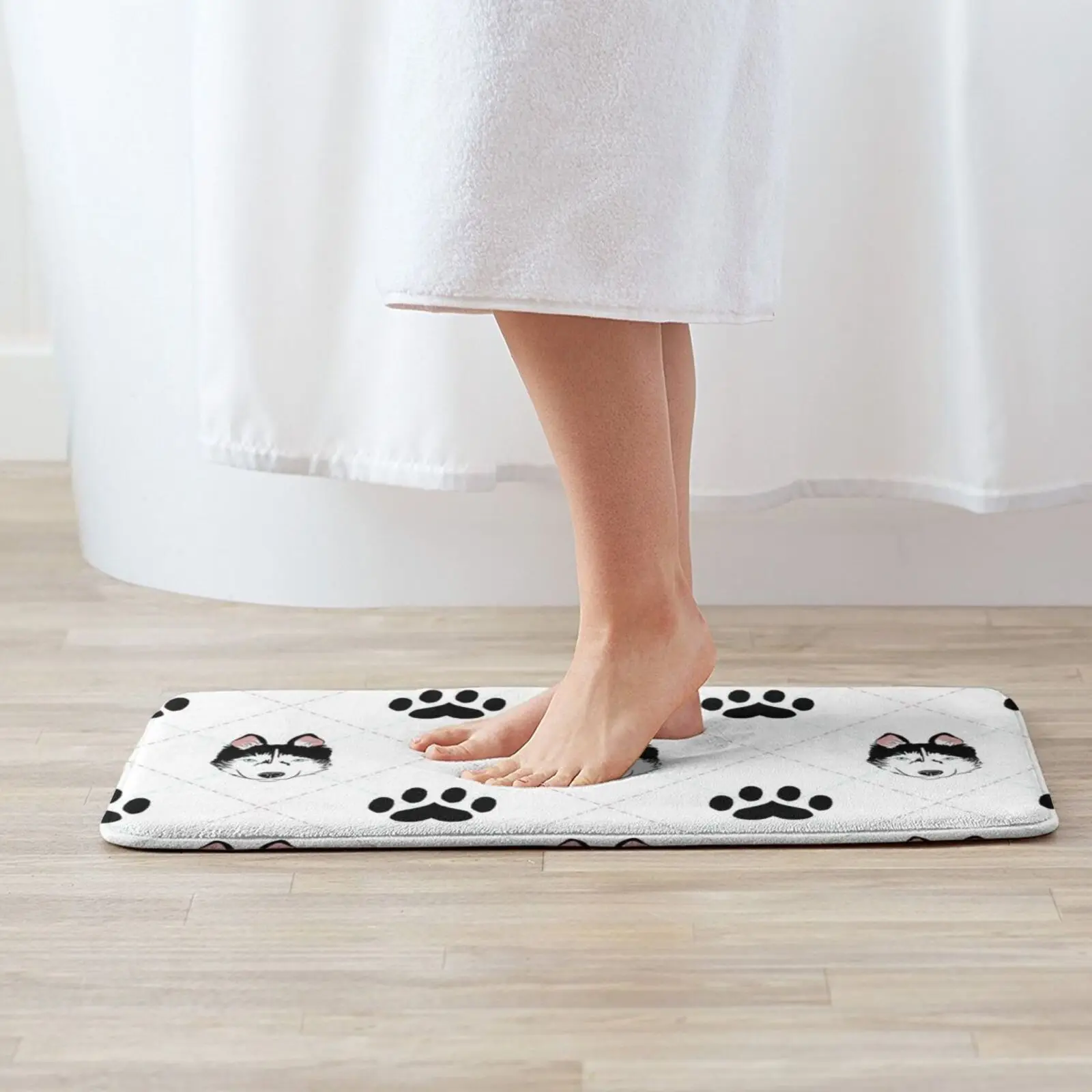 Siberian Husky Plaid Soft Non-Slip Mat Rug 1119 Carpet Cushion Husky Huskie Siberian Siberian Husky Siberian Huskie Sled