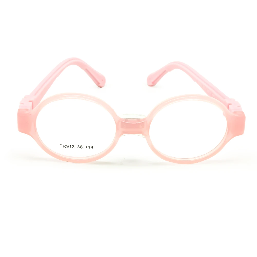 Children Optical Glasses Size 38 with Nose Pad No Screw Bendable Kids Frame Teens TR90 Silicone Safety Flexible