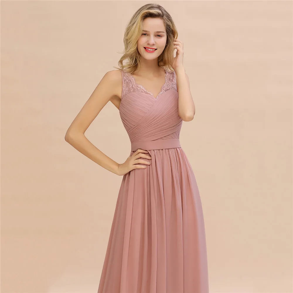 Lace Green Bridesmaid Dresses Long Short V-neck A-line Wedding Party Dress ночнушка женская Robe De Soirée De Mariage