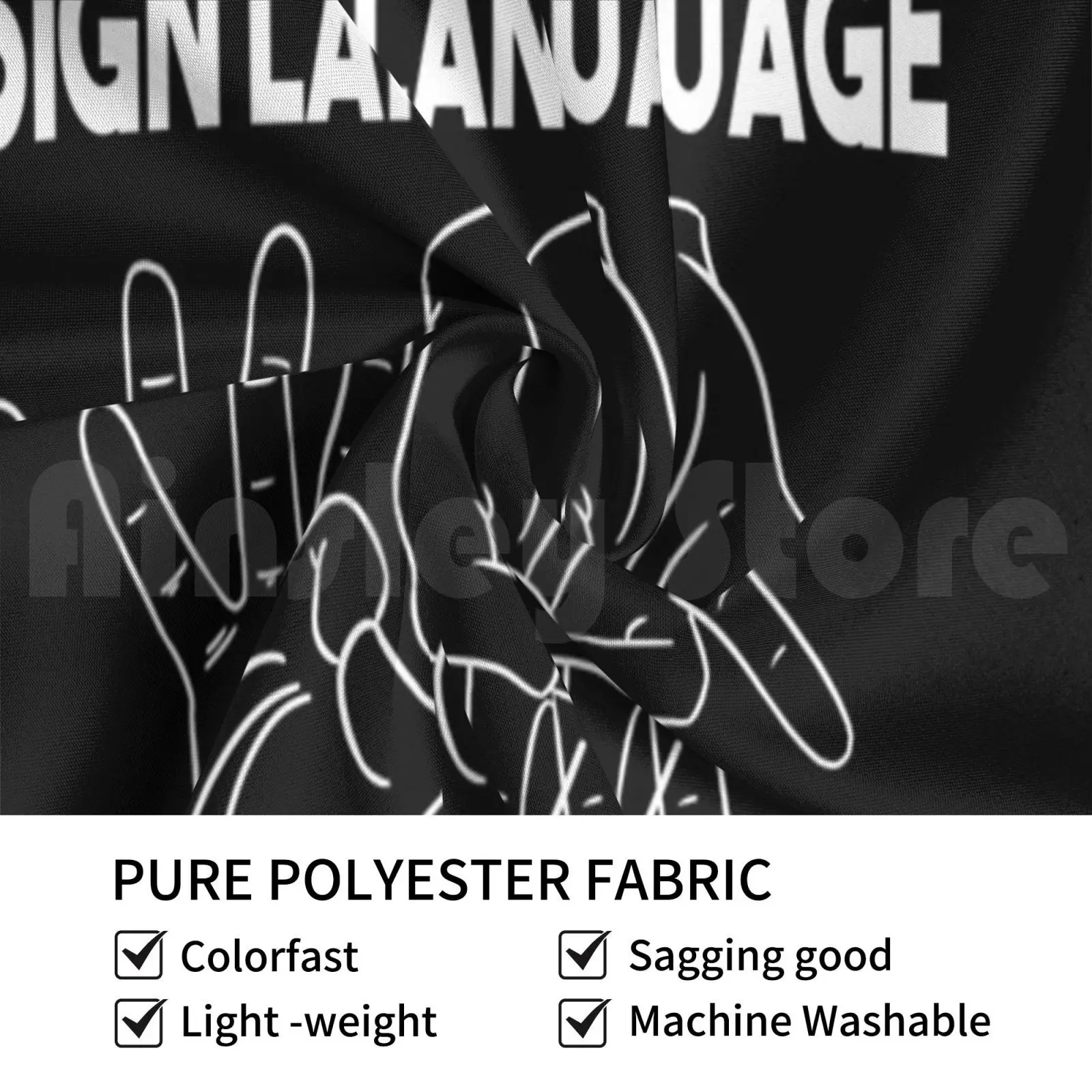 Learn Sign Language Its Very Handy Tapestry Background Wall Hanging Learn Sign Language Its Very Handy Sign Language