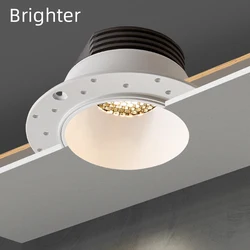 Faretto a LED senza cornice BRGT lampada da soffitto da incasso facile da installare senza bordi in stile domestico per l'illuminazione della galleria del soggiorno