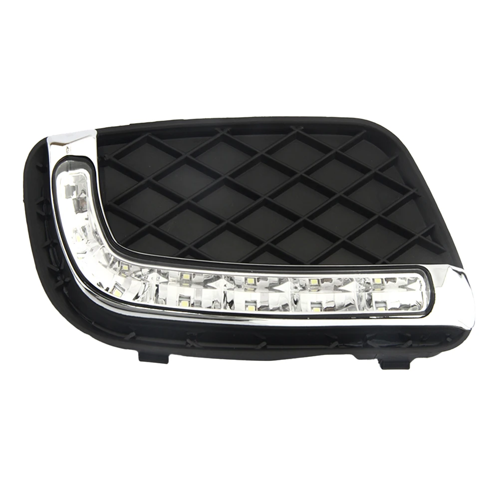 2PCS LED DRL Daytime Running Lights Daylight with turn Signal Fog