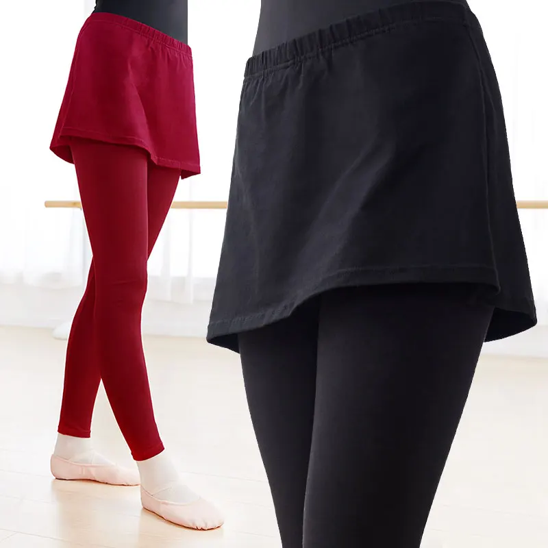 Yoga Jogging Woman Pants With Skirt High Waist Skirted Yoga Pants Training Gym Fitness Sport Running Dance Pants