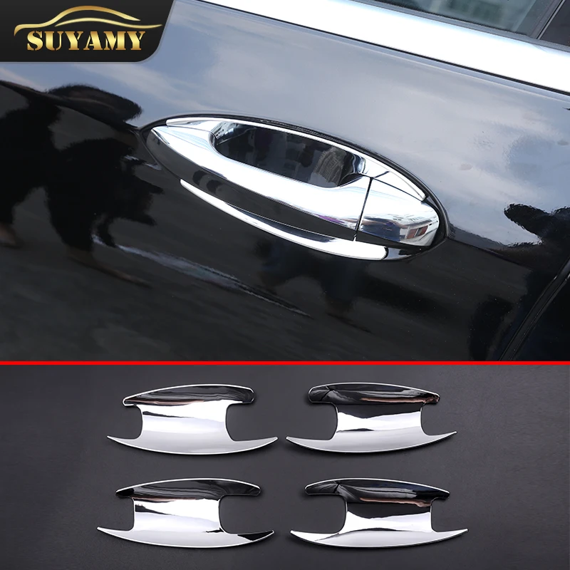 Car Styling For Mercedes Benz E C  GLC Class W213 W205 X253 2016-2019 Outer Door Handle Bowl Cover Trim Stickers Accessories