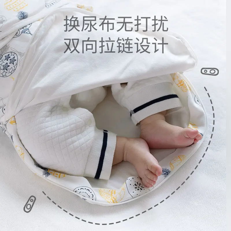 Bebê saco de dormir swaddling envolve algodão pele-amigável primavera verão recém-nascido dormir colcha bebê anti-choque envolve produtos para bebê