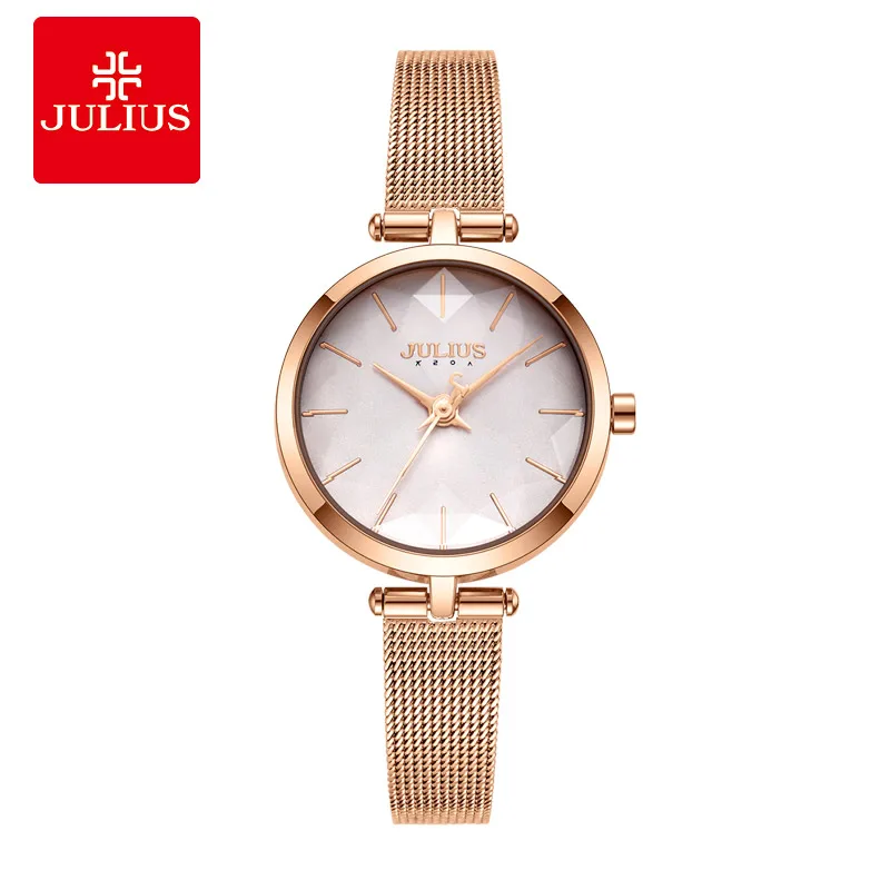 Julius Watch  JA-1225 Ladies Fancy Stainless Steel Quartz Wrist Watch Decoration Timepieces Relojes