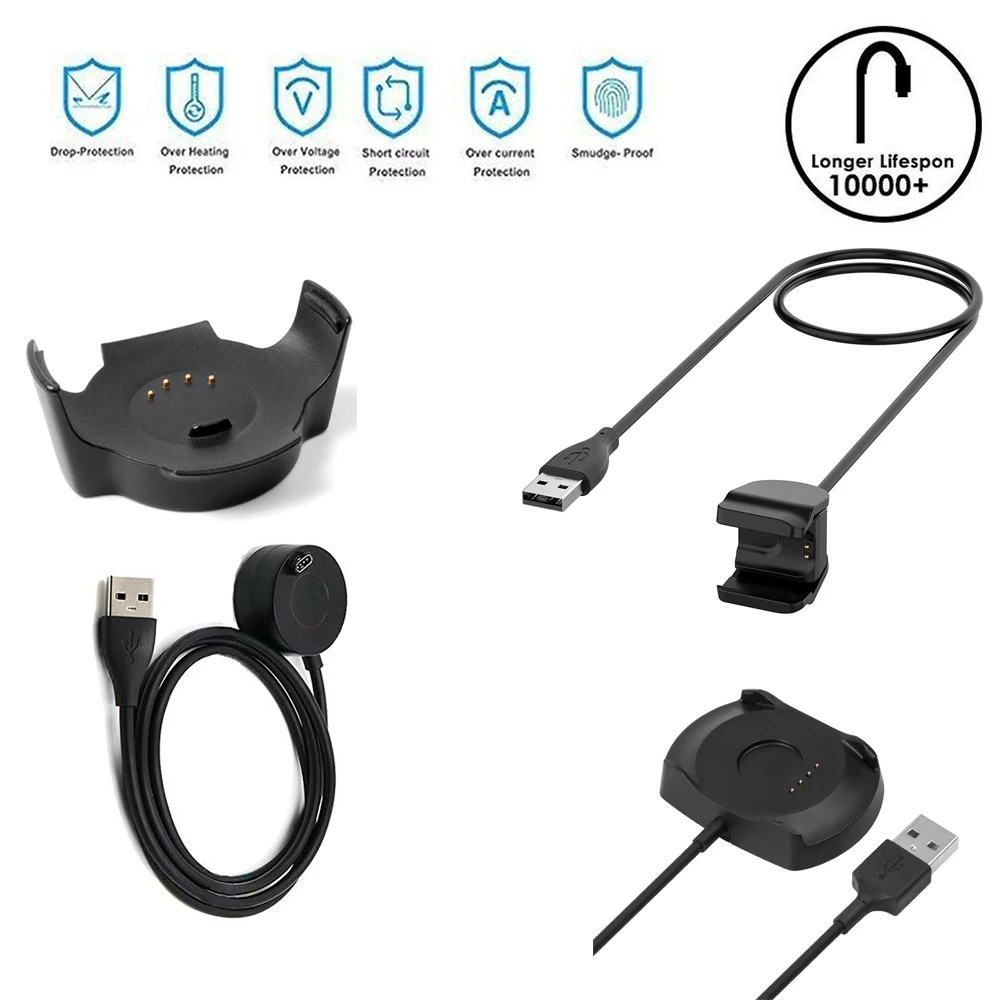 Chager untuk Xiaomi Mi Band 4 Garmin Fenix 5 5S Fenix 5X Plus Forerunner 935 Vivoactive 3 SAMSUNG Gear S Huawei AMAZFIT Jam Tangan Pintar