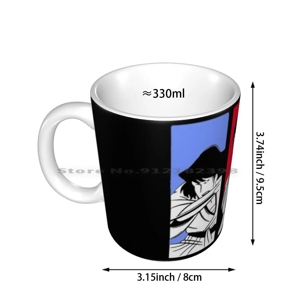 Lupin Jigen Goemon Ceramic Mugs Coffee Cups Milk Tea Mug Lupin Lupin The 3rd Lupin The Third Anime Manga Goemon Ishikawa Fujiko