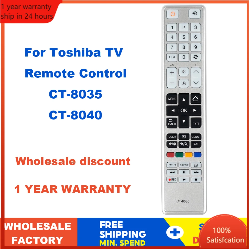 New Remote Control CT-8040 CT-8035 For TV Toshiba LED LCD 3D Television 40T5445DG 48L5435DG 48L5441DG CT984 CT8003