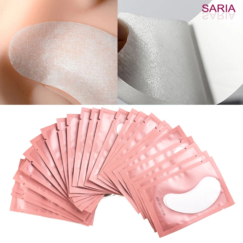 20 paia di etichette private sotto la benda sull'occhio in schiuma per ciglia, protezioni per occhi, estensioni delle ciglia per kit di sollevamento delle ciglia