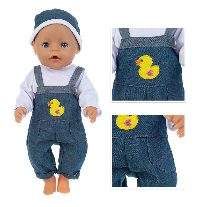 

Duck Suit Doll Clothes Fit 17 inch 43cm Doll Clothes Born Babies Doll Clothes For Baby Birthday Festival Gift