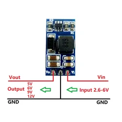 7W mini 2.6-6V to 5V 6V 9V 12V DC DC Boost Step-up Converter Board for Arduiuo kit Breadboard Stm32 Lcd LED Sensor RS485