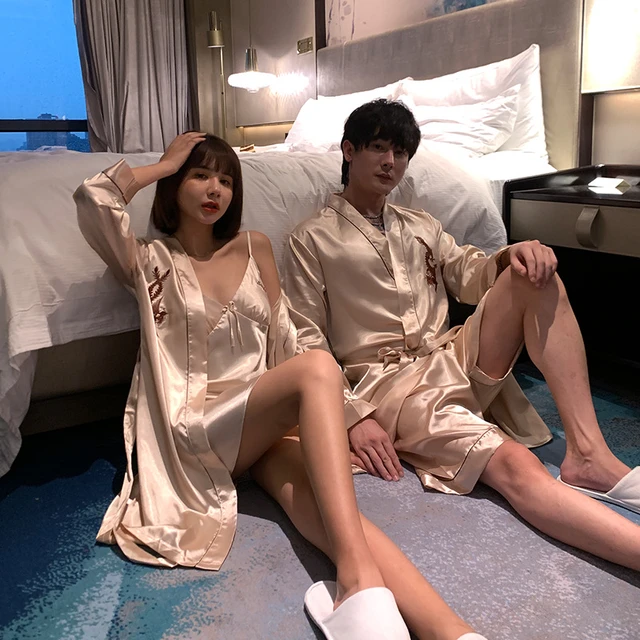 Sexy silk robe store