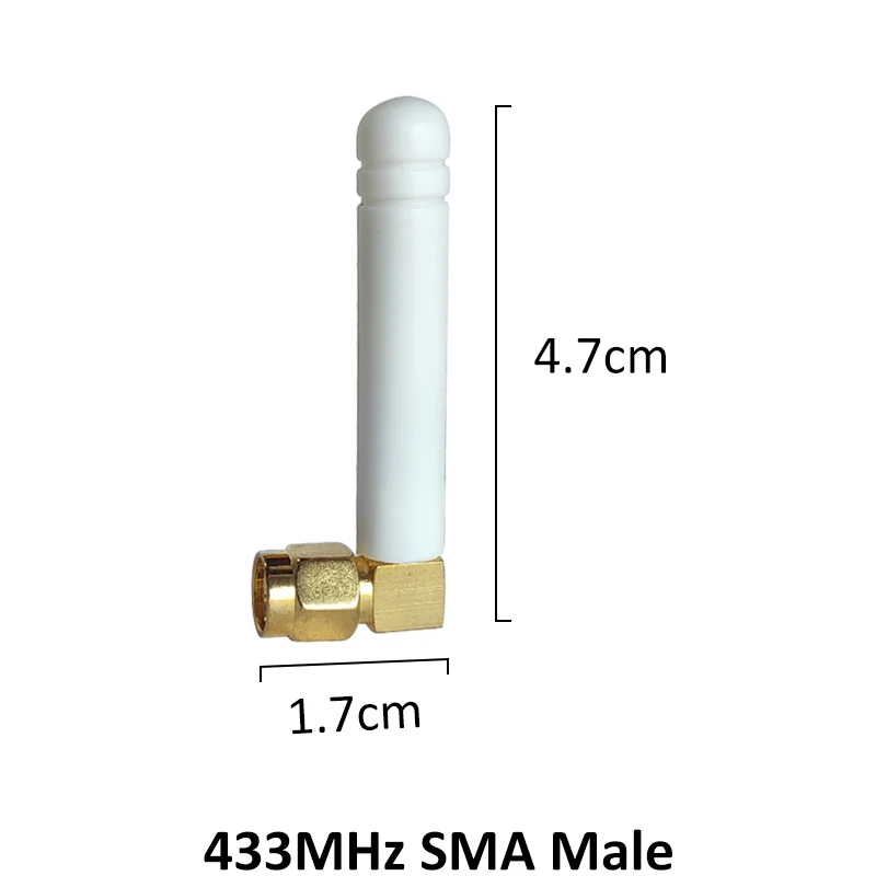 GRANDWISDOM 1-2pcs 433mhz antenna 3dbi sma male lora antene iot module lorawan antene ipex 1 SMA female pigtail Extension Cable