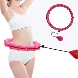 Verbesserte Smart Herbst-beweis Sport Hoops Mit Ball Gewicht Verlieren Fett Verbrennen Taille Trainer Intelligente Home Gym Femme Fitness ausrüstung