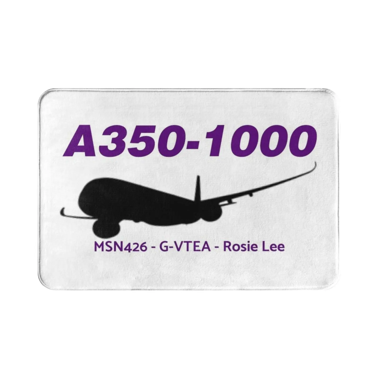 Airbus A350-1000 Msn426 G-Vtea ( Black Print ) Carpet Mat Rug Cushion Soft Airbus Airbus A350 1000 A350 Xwb Vs London