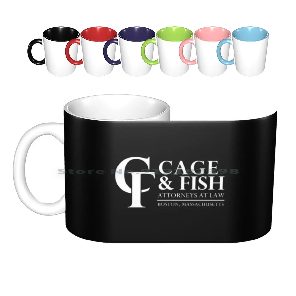 Cage And Fish Attorneys At Law Inspired By Ally Mcbeal Ceramic Mugs Coffee Cups Milk Tea Mug Cage And Fish Ally Mcbeal John