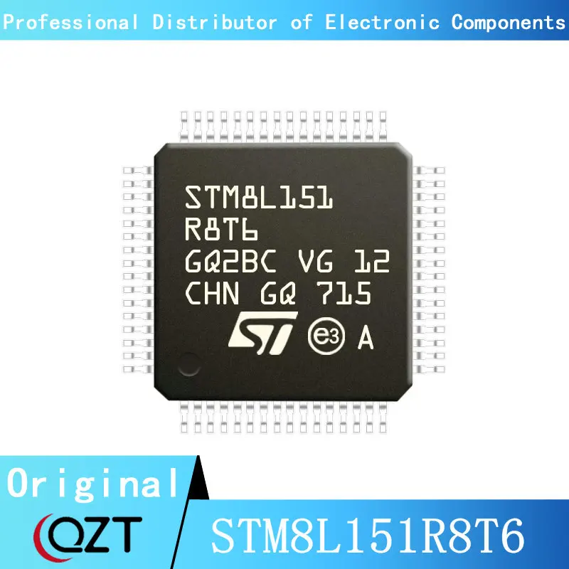 

10pcs/lot STM8L151 STM8L151R8 STM8L151R8T6 LQFP64 Microcontroller chip New spot