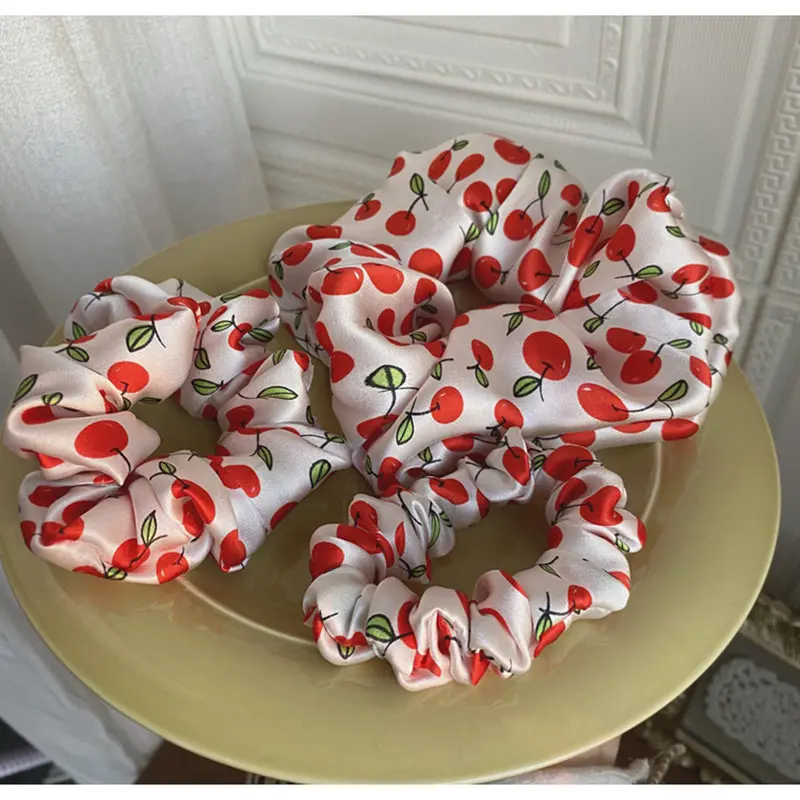 100% Zijde Haar Scrunchies-Grote Standaard Kleine Maat Luxe Elastische Zijden Haarbanden voor Vrouwen Paardenstaart-Houder Zacht en Geen pijn