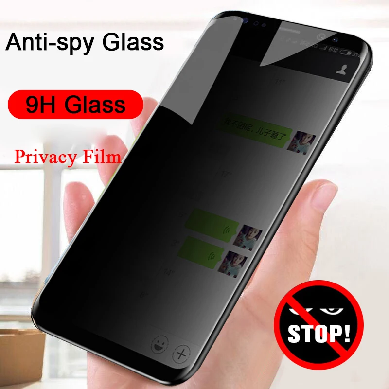 Privacy Tempered Glass for A51 A71 A40 A30 A20 A10 A30S A10e A20e Screen Protector Anti-spy Protective Glass for Samsung A50 A70