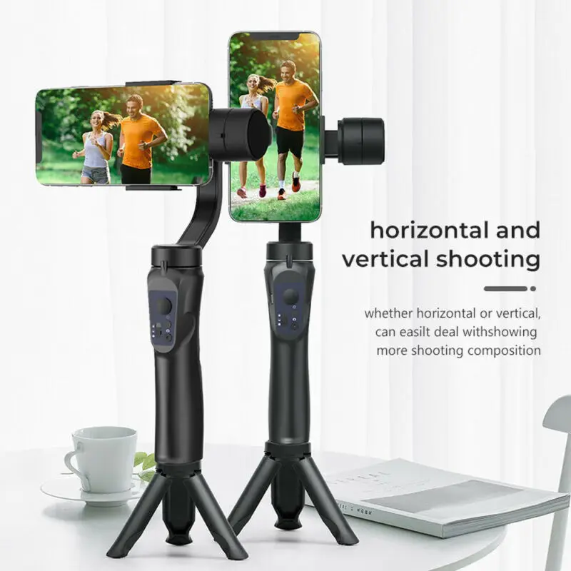 

3 Axis Smartphone Gimbal Handheld stabilizer Monopod With Table Tripod & Collect Bag for Mobile Selfie Stick Tripod