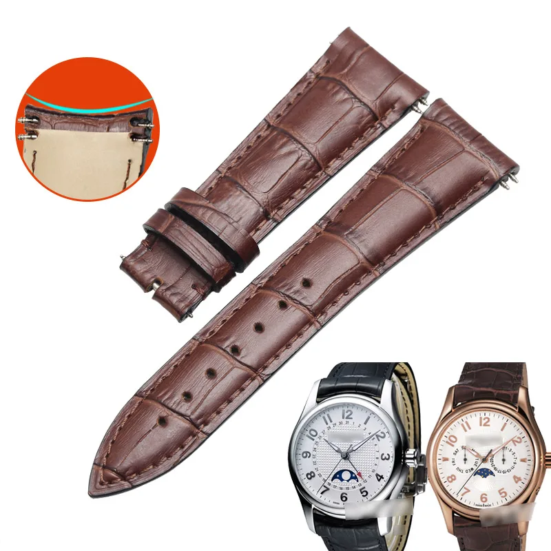 WENTULA watchbands for Frederique Constant FC-330 calf-leather band cow leather Genuine Leather leather strap watch band