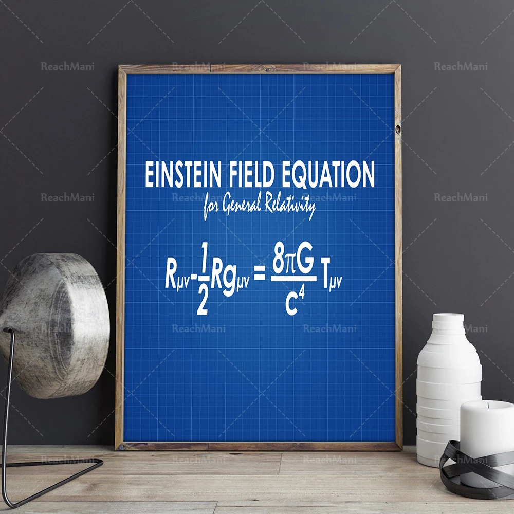 Equation math poster, math decoration poster, physics poster