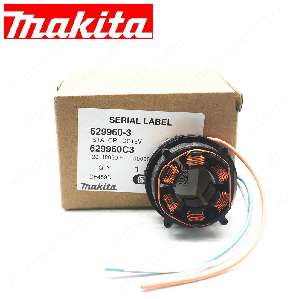 

Stator Field for Makita BDF459 BDF459Z BHP459 BHP459Z DDF459 DDF459Z DHP459 DF459D LXPH05 LXPH05Z 629960-3