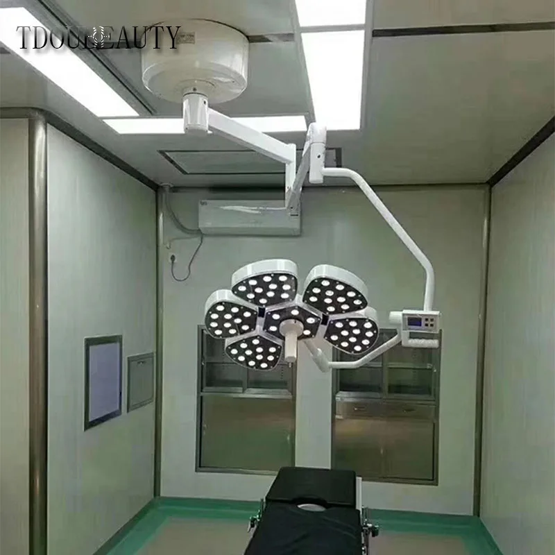 Surgical Shadowless Lamp Microcosmetic Dentistry Pet Medical Ceiling Wall-Mounted Surgical Lamp （AC/90V-230V）Free Shipping