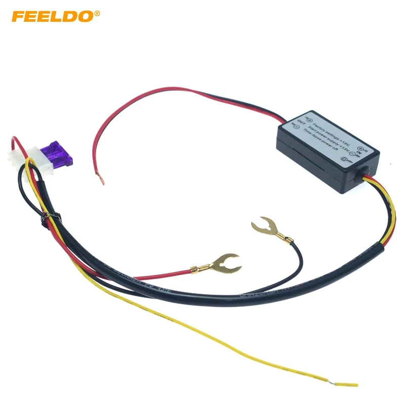 

FEELDO Auto DRL Controller Relay Harness Dimmer On/Off 12-18V For Car LED Daytime Running Lights Fog Light Controller #HQ6412