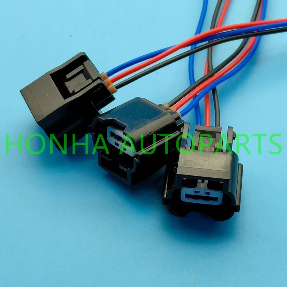 

10/50/100PCS 3 pin headlamp ballast plug auto waterproof cable connector with wire 7283-8852-30 DJ7031K-0.6-21