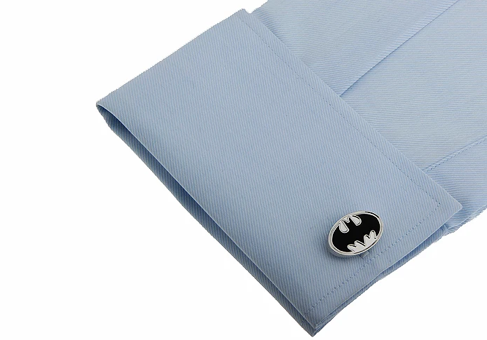 Superheroes Design Bat Cufflinks For Men Quality Copper Material Black Color Cuff Links Wholesale&retail