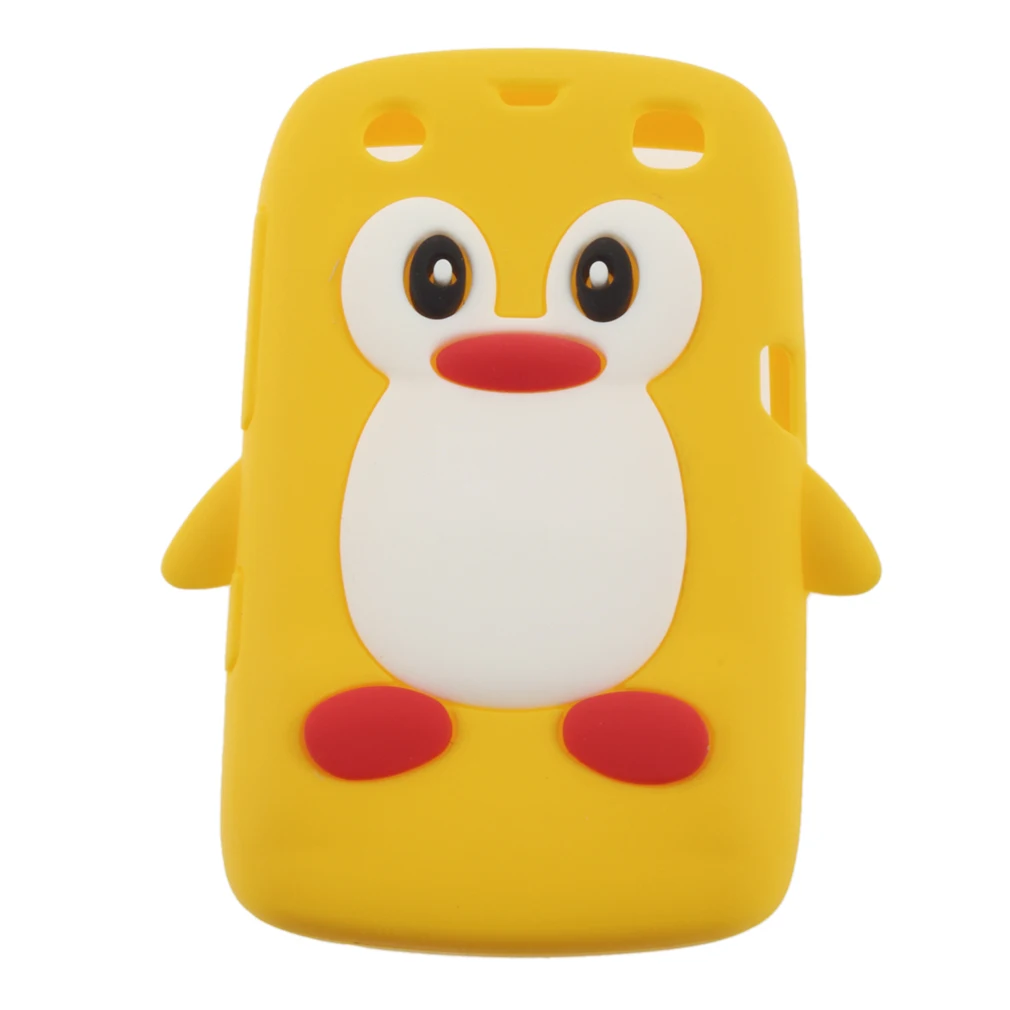 3D Penguin Shape Silicone  mobile phone case cover for Blackberry 9360 /9350 /9370/Curve PT163 Exquisitely Designed Durable