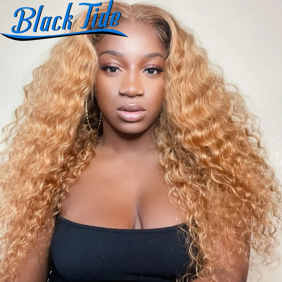 

Blonde Lace Front Wig Human Hair Curly Lace Front Wig 180% Remy Ginger Lace Front Wig 13x4 HD Transparent Lace Frontal Wig