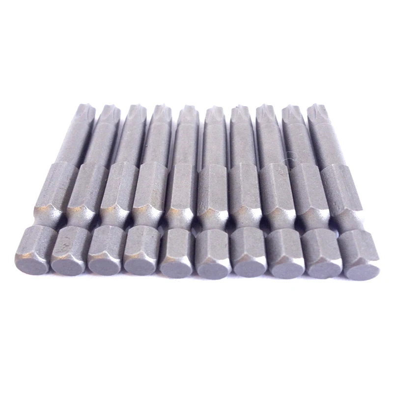BOSI 10Pieces 1/4 Inch Hex Shank T30 Torx Security Head Screwdriver Drill Bits