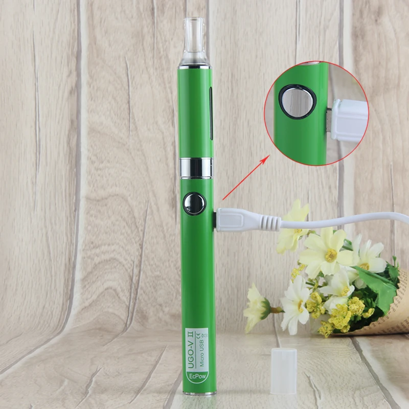 Meg nem látott UGO-V2 II Elektronfizika Szivarka atomizer Üteg vape pen+charger készlet MT3 650 900 mah számára EVOD