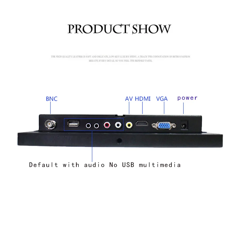 10 inch open embedded cabinet installation security industrial LCD monitor HDMI VGA BNC HD interface