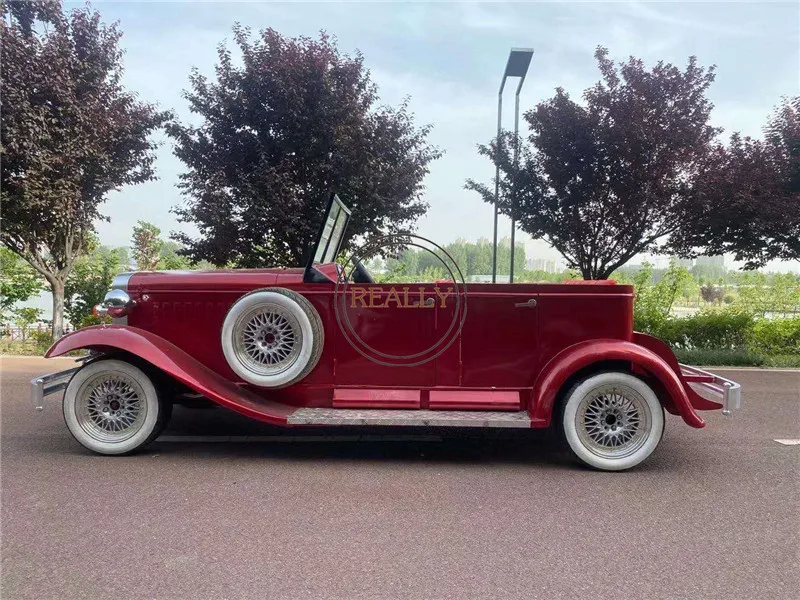 Carro elétrico, ônibus de turismo, turista, roadster carro com 4 lugares, cor personalizada, vintage, clássico, viagem, ônibus de cidade