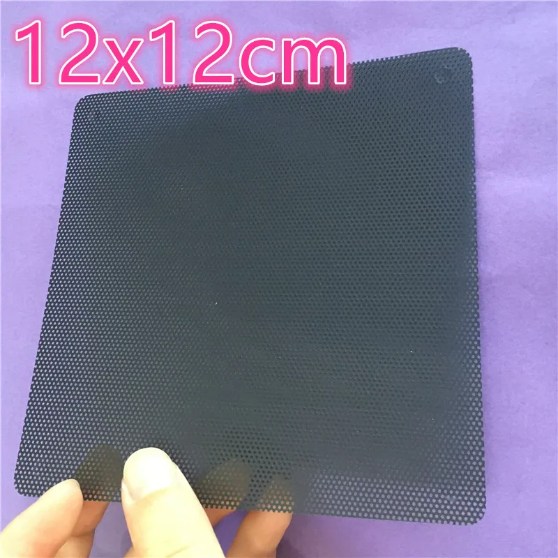 5pcs/lot ST055 12X12cm Dust-proof Net Computer Case Fans PVC Dust Gauze Dust Filter Cuttable Mesh Filtering Tools Drop Shipping