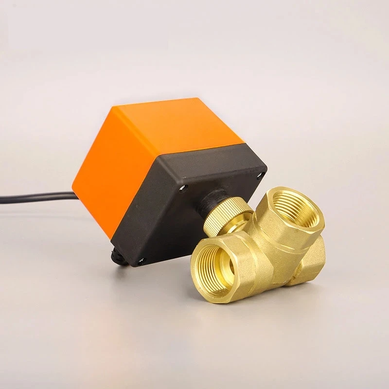 DN15 DN20 DN25 DN32 DN40 الكهربائية الكرة صمام AC220V 3-سلك 2-طريقة التحكم النحاس موضوع الكهربائية الكرة صمام مستقرة