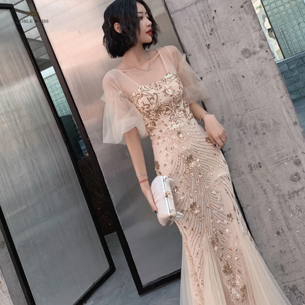 Dresses Woman Party Night  Floor-Length  Evening Dresses Mermaid  Sequined  Prom Dresses Customized