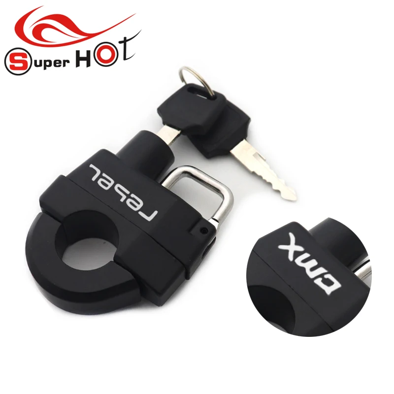 

For Honda Rebel500 Reble300 CMX500 CMX300 Rebel 500 300 CMX 500 300 Motorcycle Accessories Anti-theft Helmet Lock Security