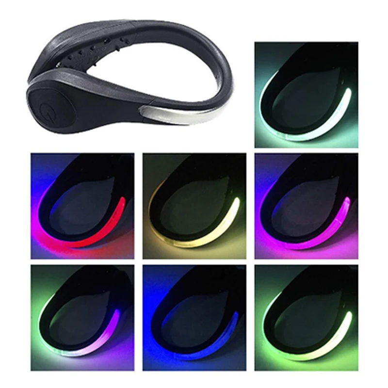 Colorful Flash Light Shoes Clip Light Suitable For Outdoor Night Safety Running Cycling Lights Walking Lights Glow LED Toys